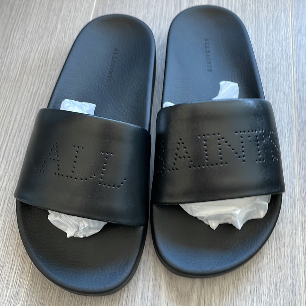 All Saints Leather Slides